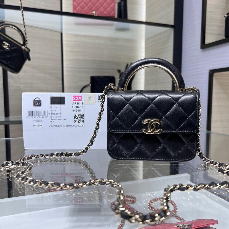 Chanel Handbags AP2845 Sheepskin Black